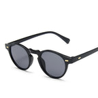 Round tortoise acetate sunglasses with green polarized lenses, view 2